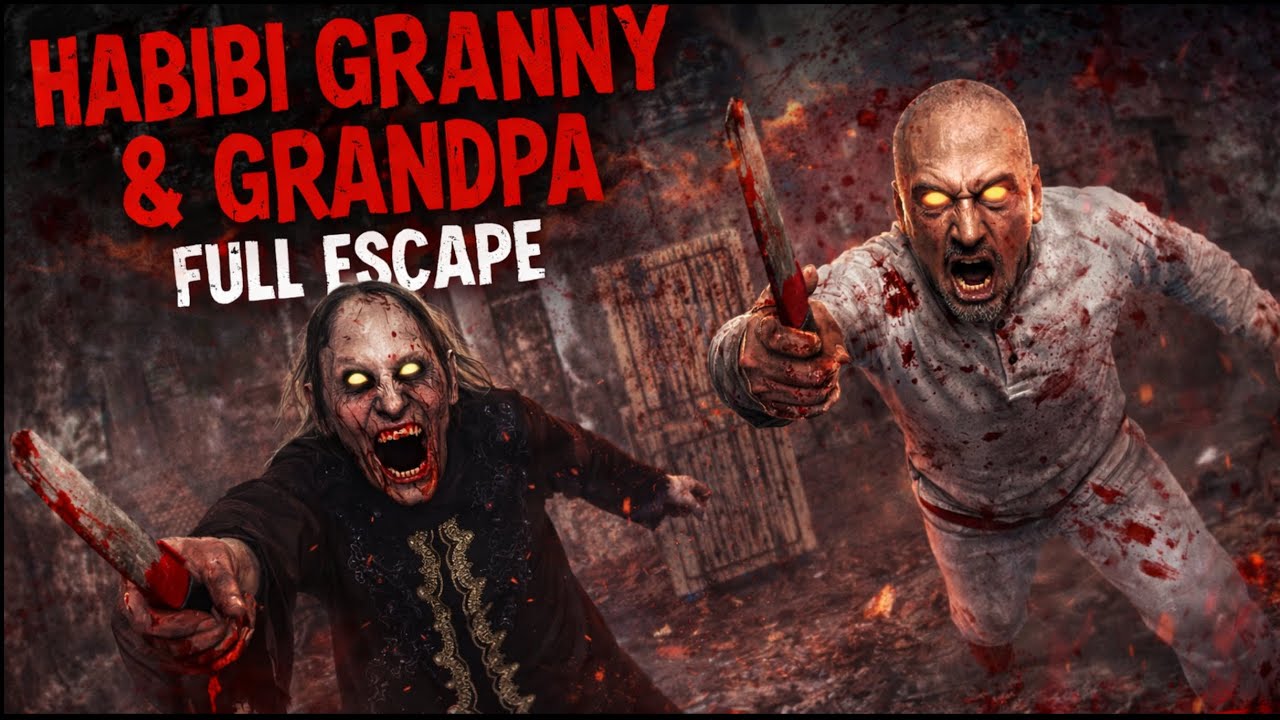 Habibi 😱 Granny & Grandpa Full Escape! Extreme Horror Gameplay 💀