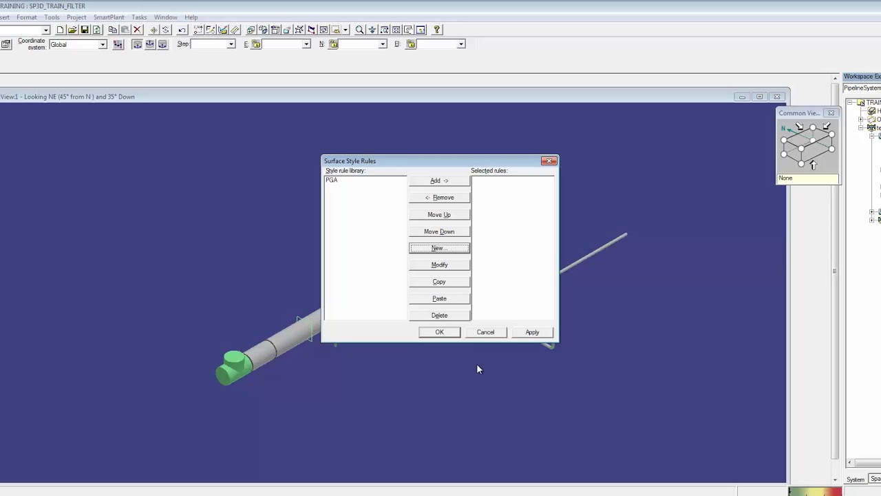 SP3D Pipeline color