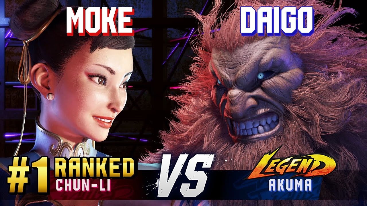 SF6 ▰ MOKE (#1 Ranked Chun-Li) vs DAIGO (Akuma) ▰ High Level Gameplay