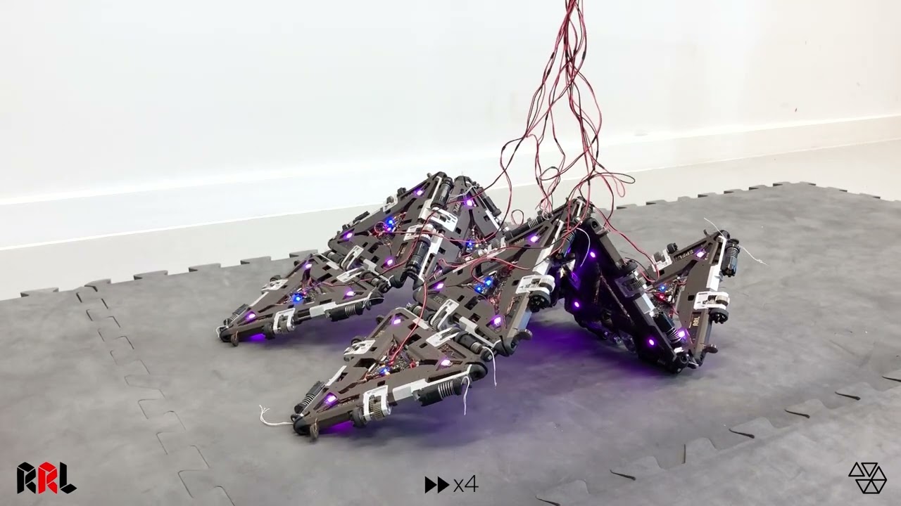 Polygonal shape-changing robot