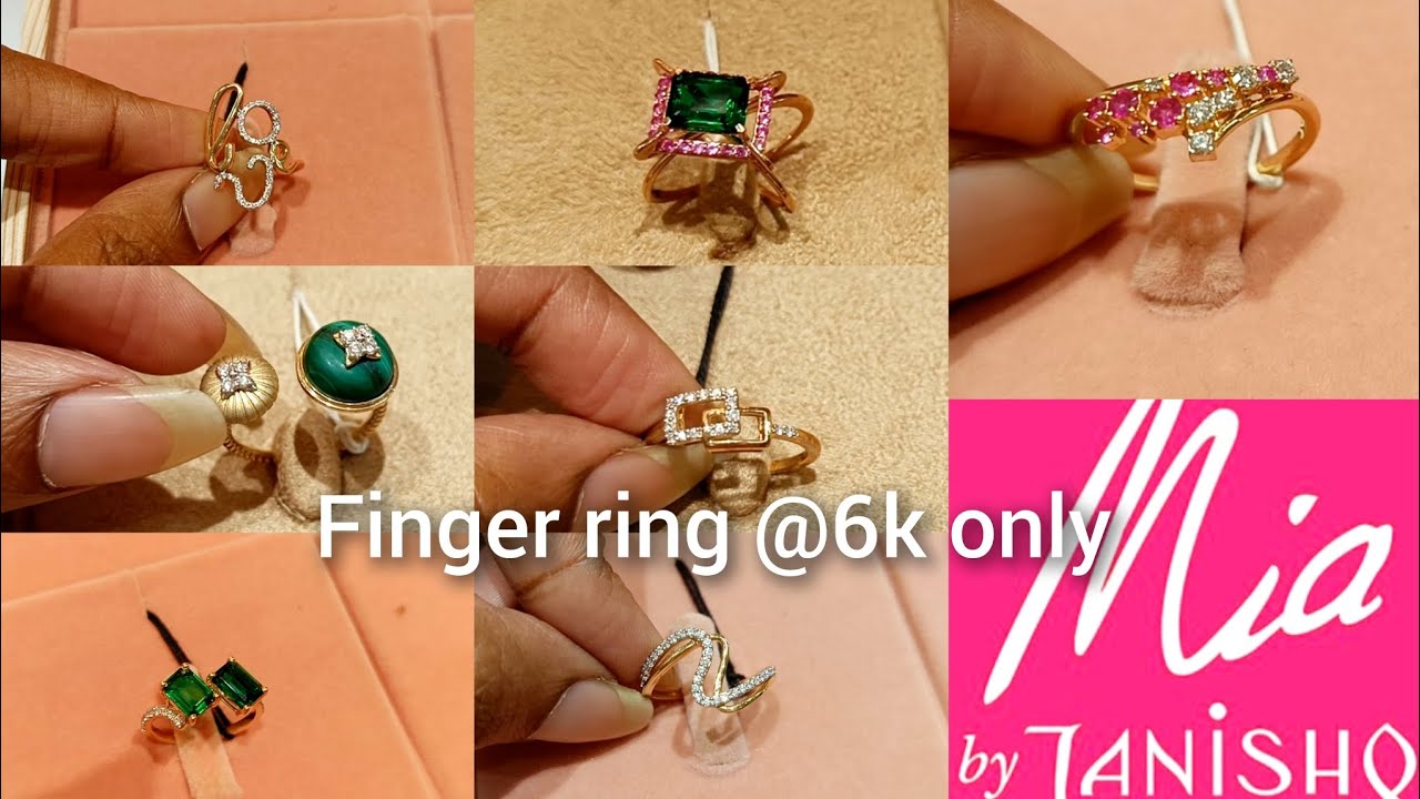 ✨Modern Finger Ring Collections @ Mia by Tanishq||#trending #tanishq#youtube #mia