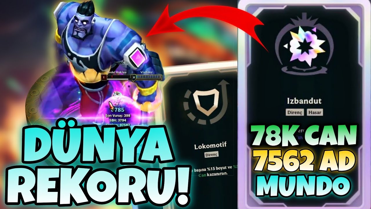 DÜNYA REKORU 78K CAN 7.5K AD MUNDO - LOL ARENA MODU