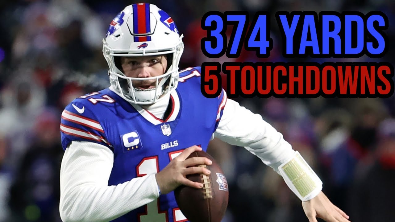Josh Allen Highlights vs Patriots | 2022 Wild Card Highlights