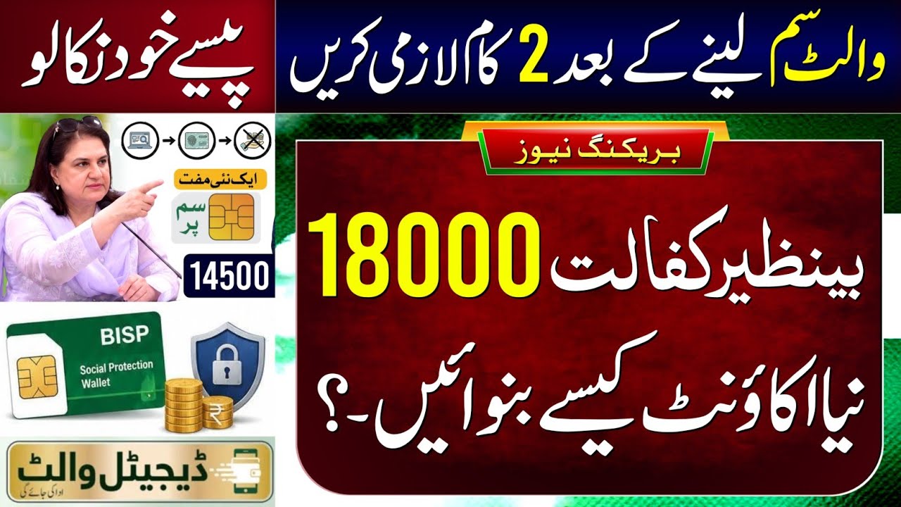 8171 New Update 2026 | Benazeer Incom Sport Program Online Check | BISP Wallet SIM Account 18000