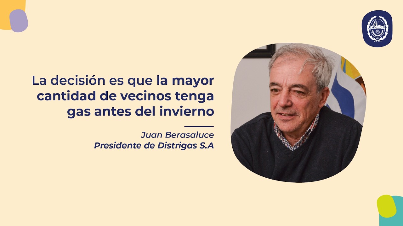 Berasaluce: “La decisión de Vidal es que los vecinos tengan el servicio de gas antes del invierno”
