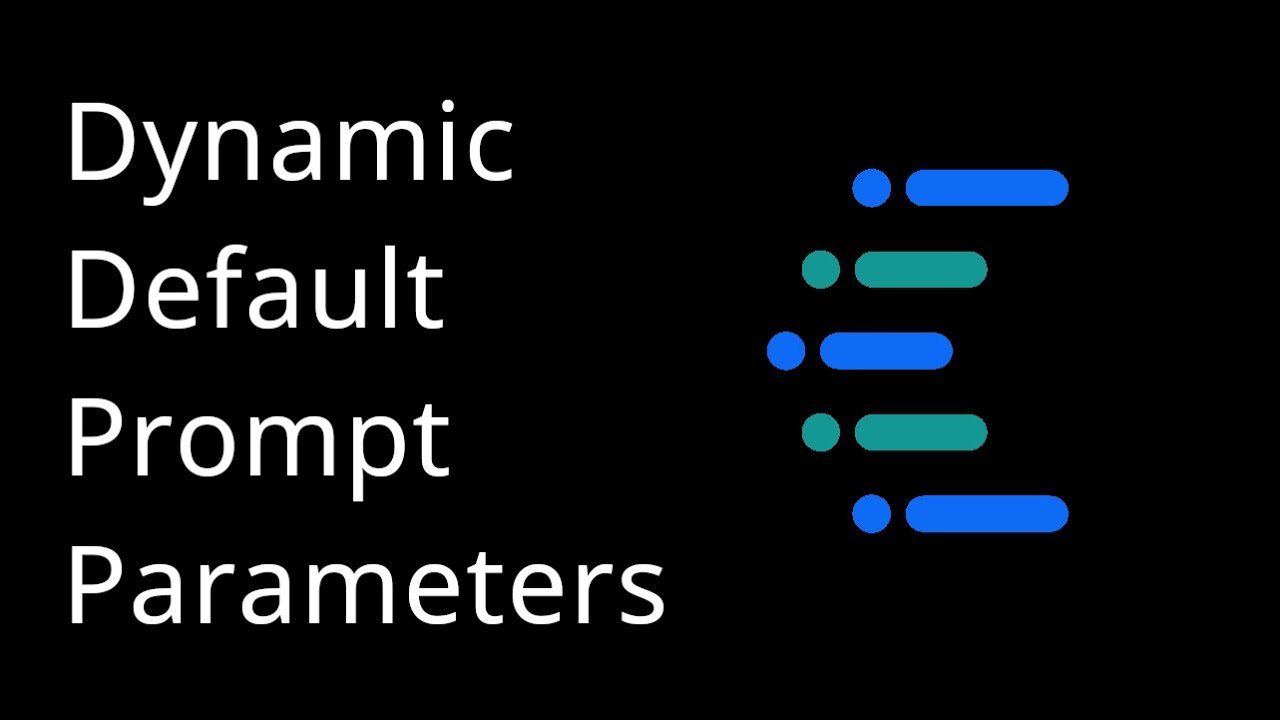 Dynamic Default Prompt Parameters in Cognos Analytics