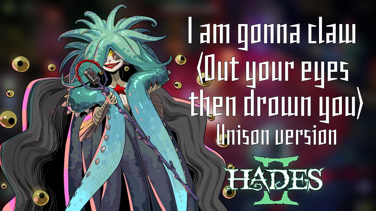 I am gonna claw (Out your eyes then drown you to death) |  All three versions layered / Unison