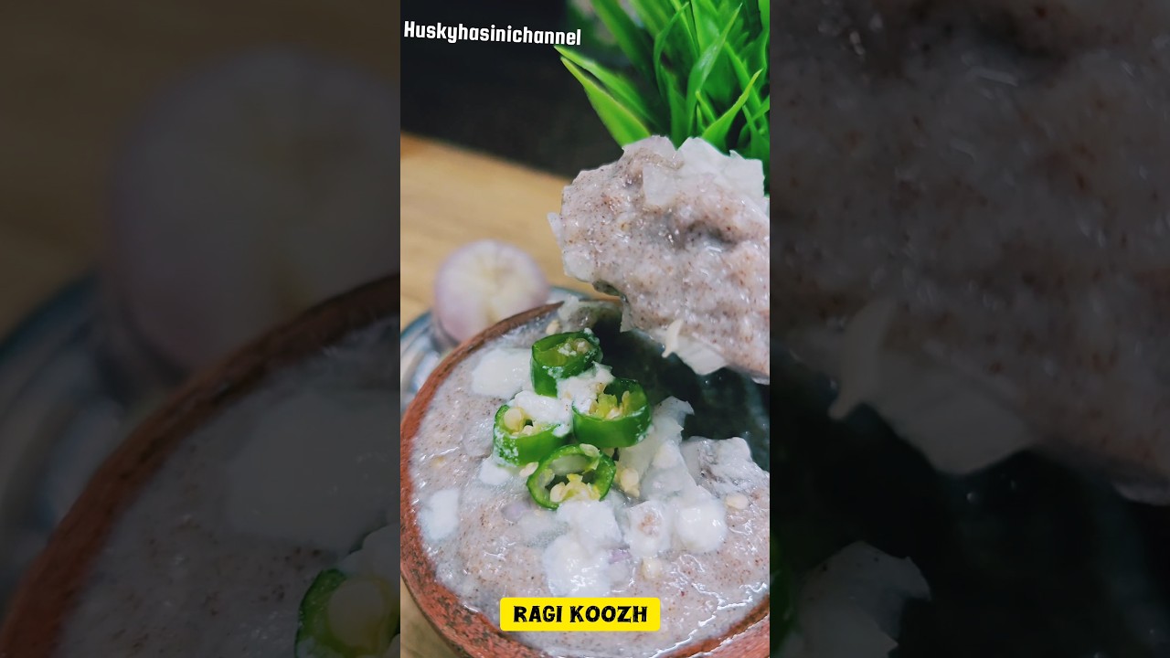 RAGI KOOZH (fermented)#trending #food #youtubeshorts #shortsfeed #cooking #ragi #koozh #aadivelli