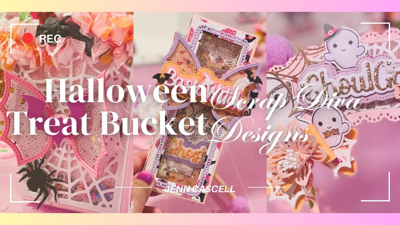 Ведро для сладостей на Хэллоуин от ScrapDiva Designs к Хэллоуину 2025 @ScrapDiva29
