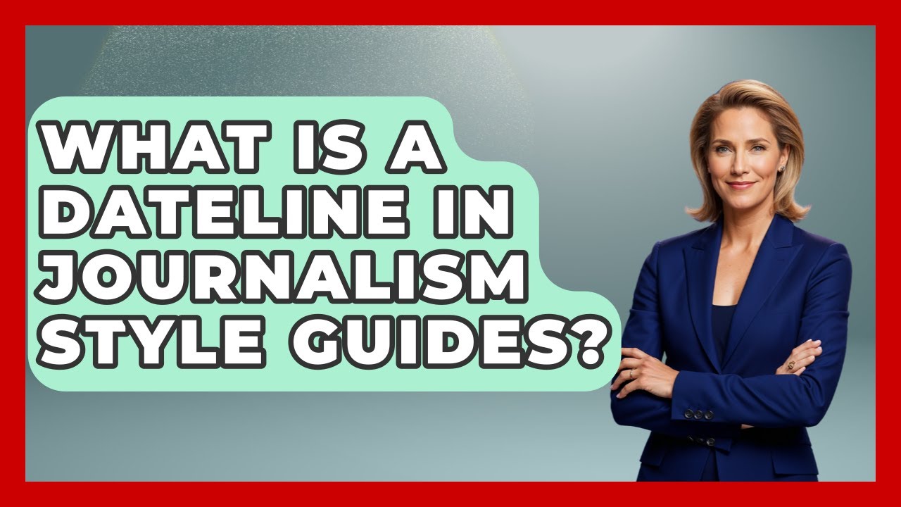 What Is A Dateline In Journalism Style Guides? - Journalism Explained