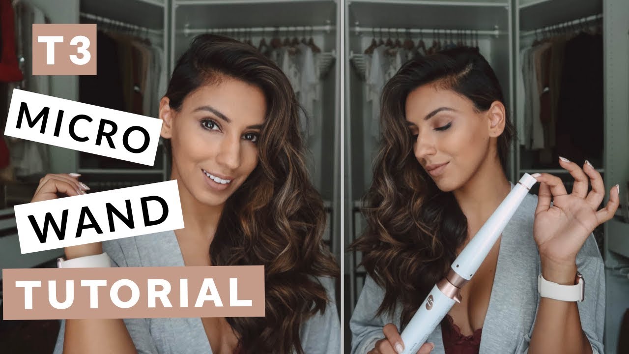 VICTORIA SECRET WAVES: How To Wand Your Hair With The T3 Micro Reverse Tapered Curling Wand