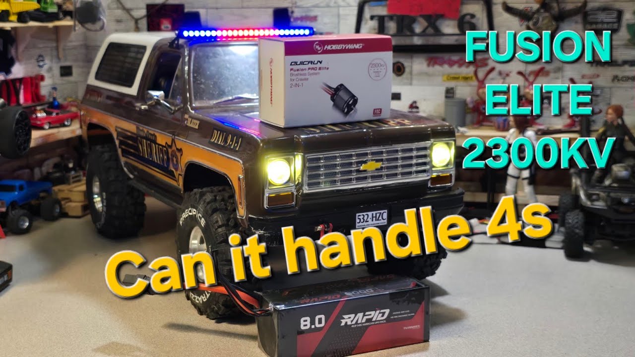 FMS FCX10 K5 BLAZER on 4s with Hobbywing Fusion Pro Elite. Will it survive?