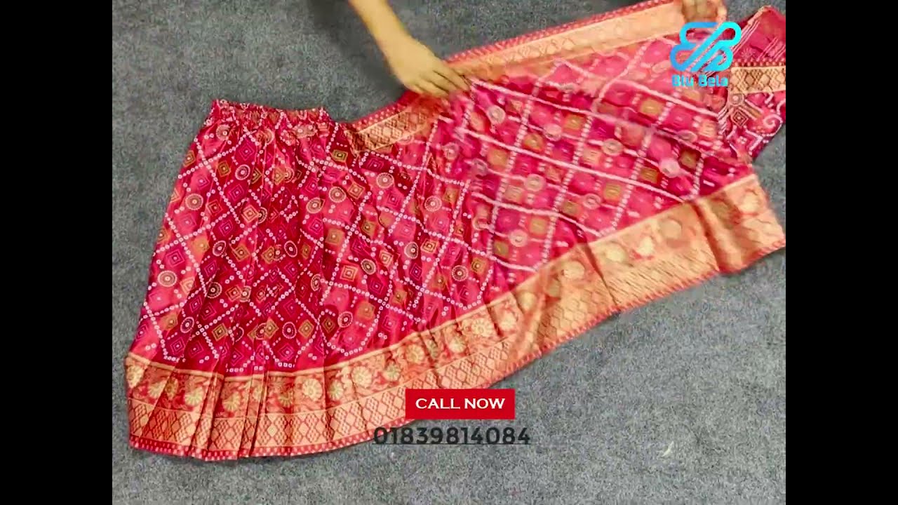 👗 Baby Ready Saree | জন্মদিন, গায়ে হলুদ, বিয়েতে ছোট মামুনির জন্য পারফেক্ট সাজ 💖
