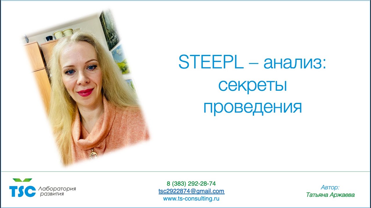 STEEPL  - анализ: стратегический менеджмент