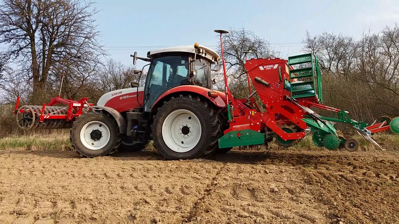 Siew 2017 Nowy nabytek Steyr Profi 6125 Agro masz sn300 ba przedni wal