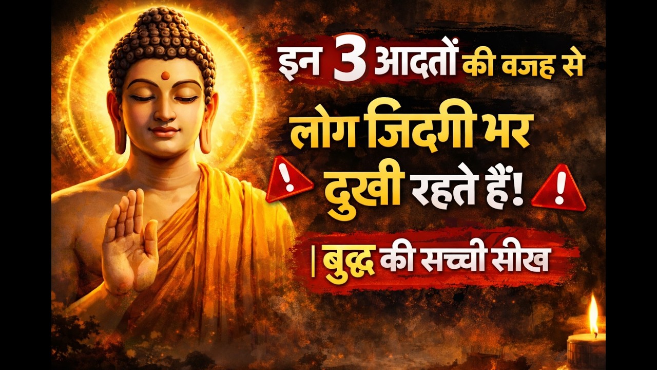 “इन 3 आदतों की वजह से लोग जिंदगी भर दुखी रहते हैं | बुद्ध की सच्ची सीख”@Budha ki vani
