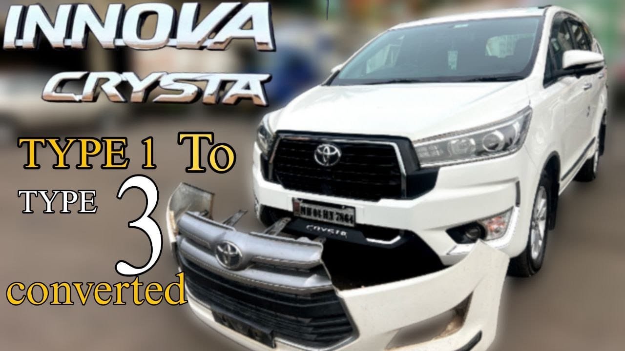 Innova Crysta Type 1 Converted To Type 3 with Genuine Parts| #toyota #innovacrysta #type3 #coversion