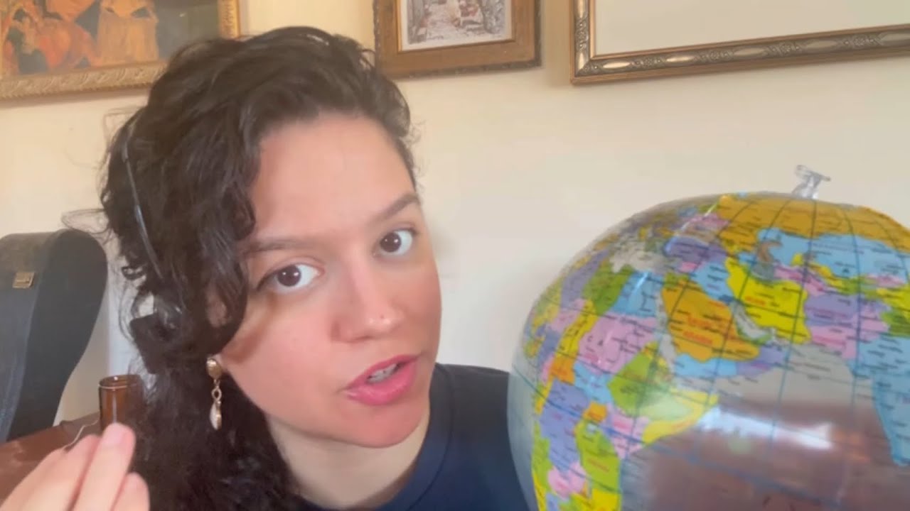 asmr • soft geography teacher (continents on the globe)