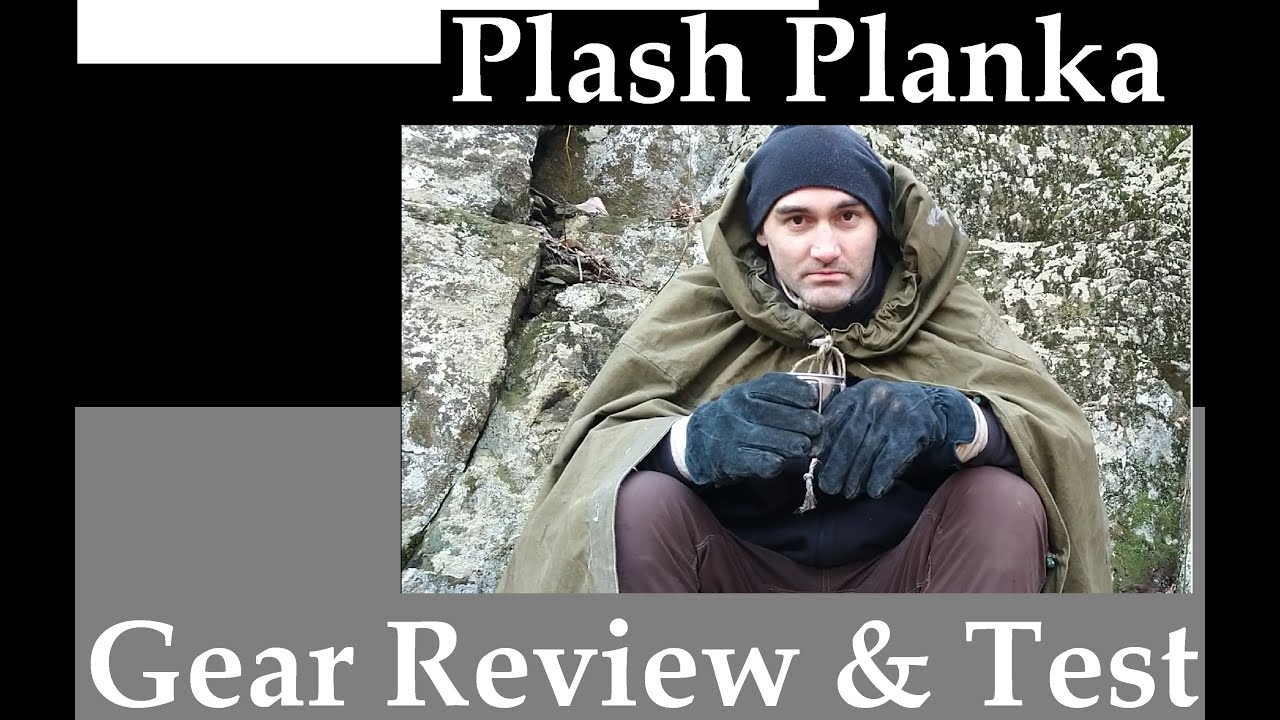 Обзор снаряжения Plash Palatka (советское пончо/укрытие) и тест на замерзание в ночное время!!