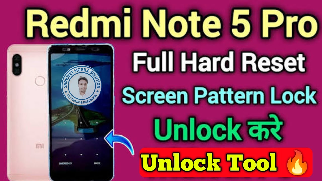 Mi Note 5 Pro Pattern Unlock Kaise Kare 😱 | Safe & Easy Method || Unlock Tool