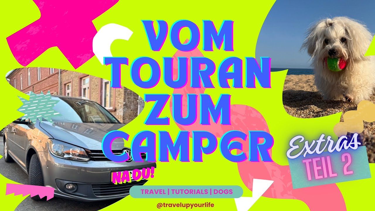 VW Touran Ausbau Teil 2 | DIY Camper selber bauen: Kühlschrank & Sichtschutz 🚐