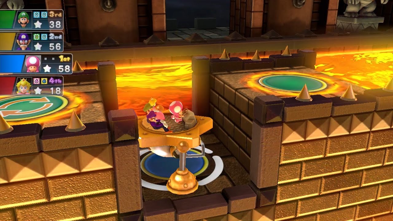 Mario Party 10 Mario Party #633 Toadette vs Peach vs Luigi vs Waluigi Chaos Castle Master Difficulty