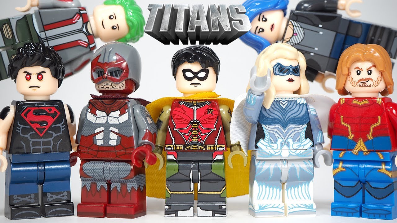 Titans Robin Dick Grayson Superboy DC Universe Teen Titans Unofficial Lego Minifigures