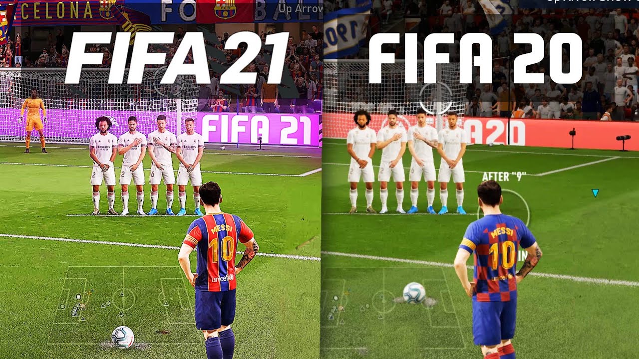 FIFA 21 vs FIFA 20 GAMEPLAY COMPARISON!