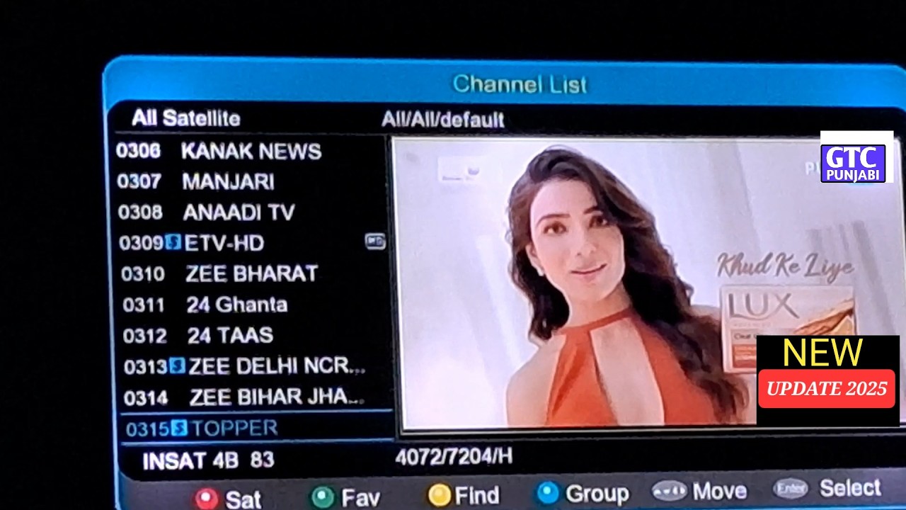 gsat 30 c band new channel add | Gtc punjabi New channel add 😀