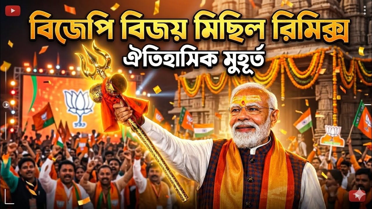BJP বিজয় মিছিল - Dj Gaan | ঐতিহাসিক মুহূর্ত Road Show Remix  | Dj Mrinal #dj #djgaan #joishreram 