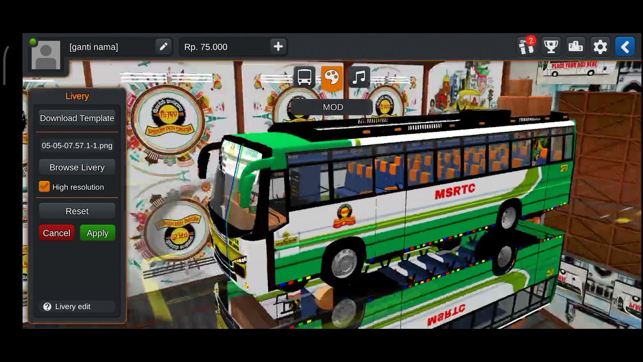 vari bus livery for cappeal bus mod for bussid free download