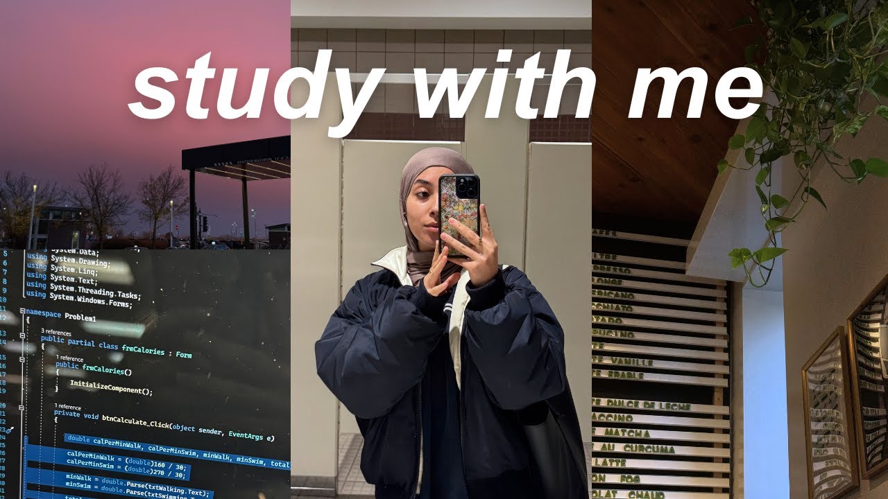 UNI VLOG: studying for midterms!