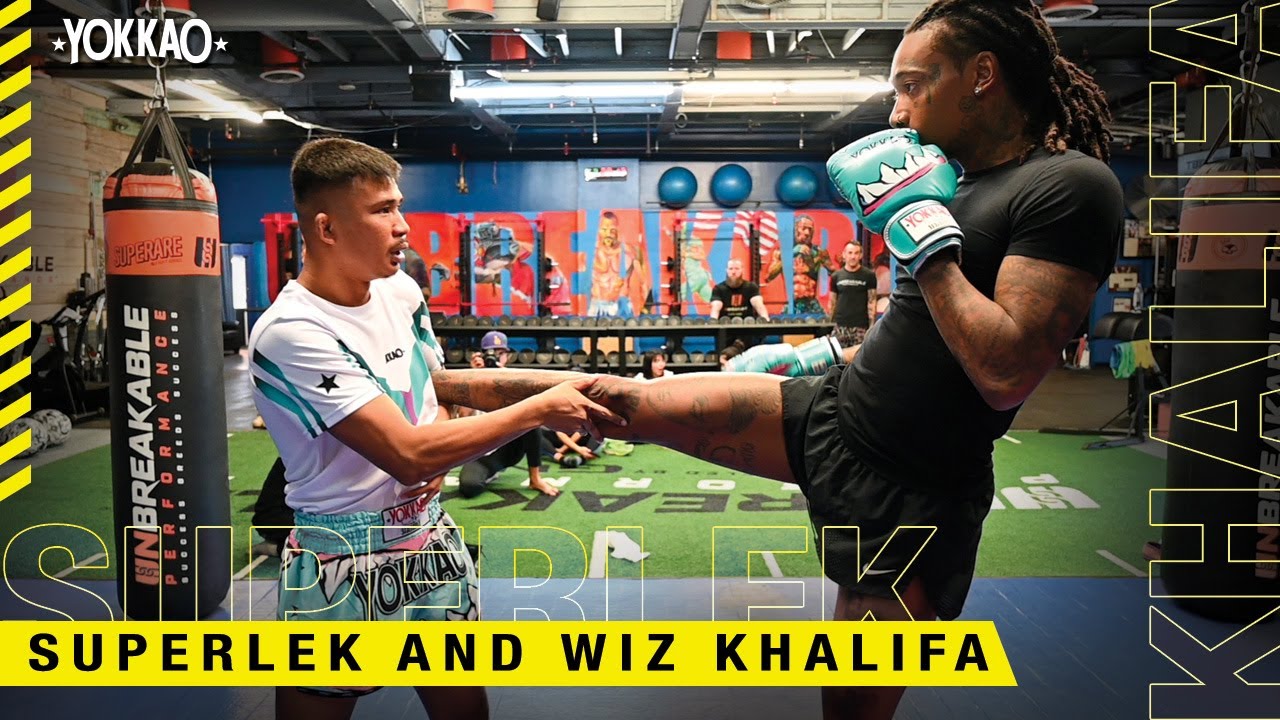 Muay Thai Session | Superlek Training Wiz Khalifa at Unbreakable Gym LA | YOKKAO