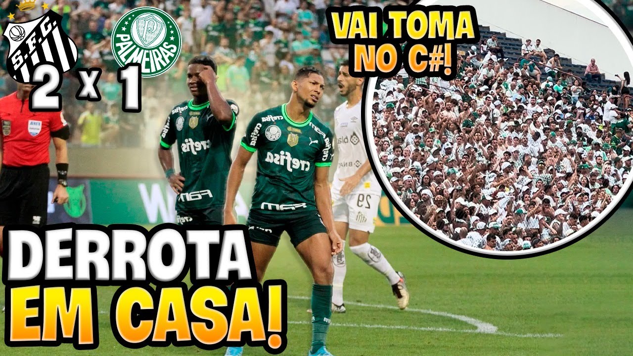 PROTESTO PESADO DA TORCIDA DO PALMEIRAS NA DERROTA PRO SANTOS!! Palmeiras x Santos