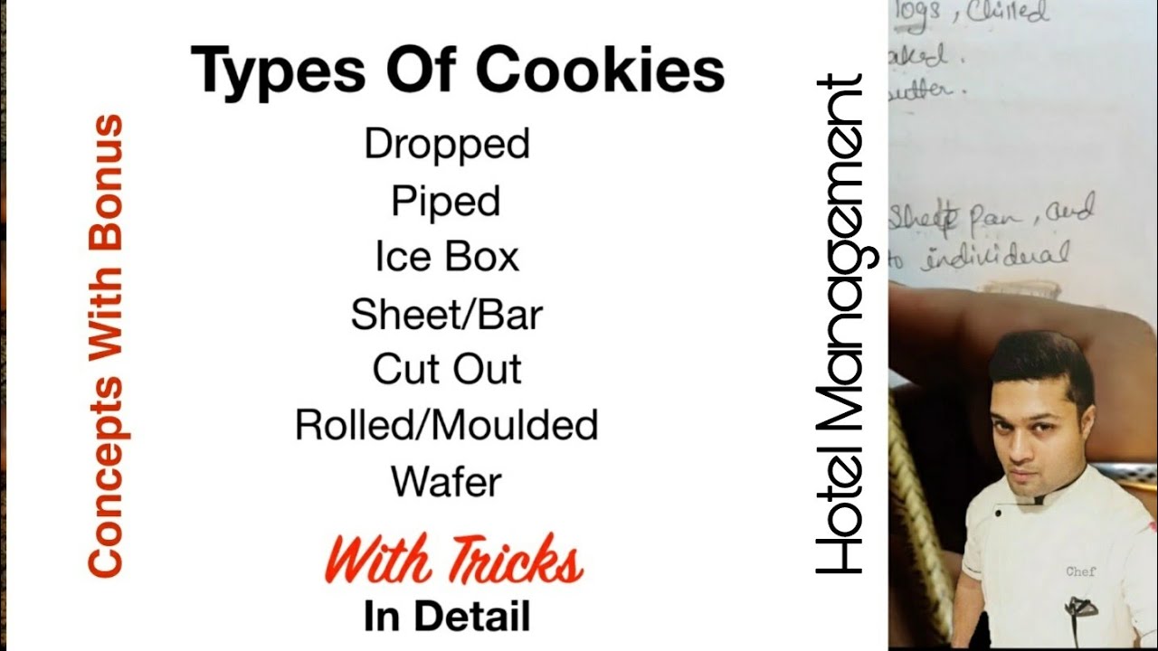 Types Of Cookies With Tricks | Hotel Management Tutorial | Concepts with Bonus