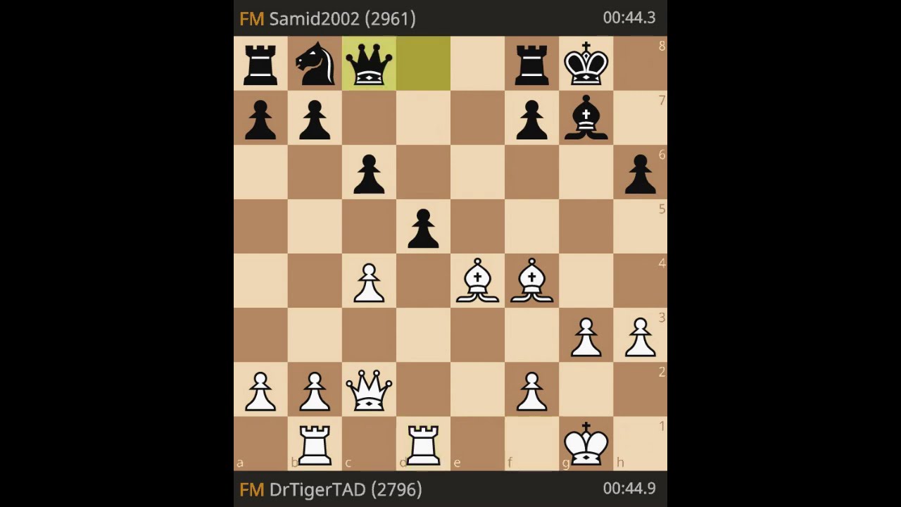 FM Tihomir Dovramadjiev (BUL) 1:0 FM Samid Eduardo Escalona Landi (VEN)