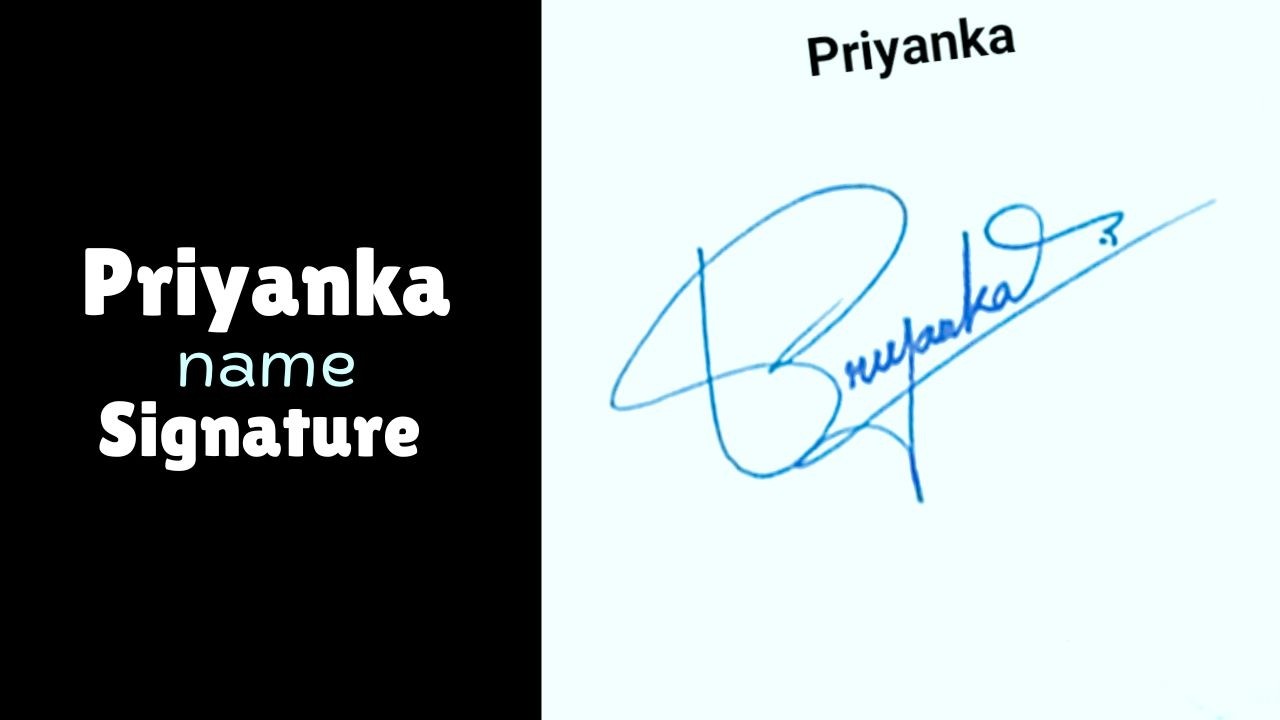 Priyanka name signature style | Signature style of my name | Beautiful signature of Priyanka