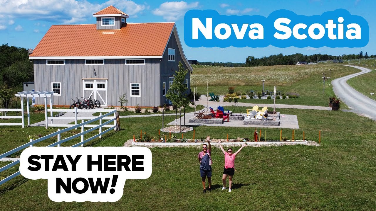 We Found the Best Place to Stay in NOVA SCOTIA 😮 Solar Powered Luxury Farm Retreat