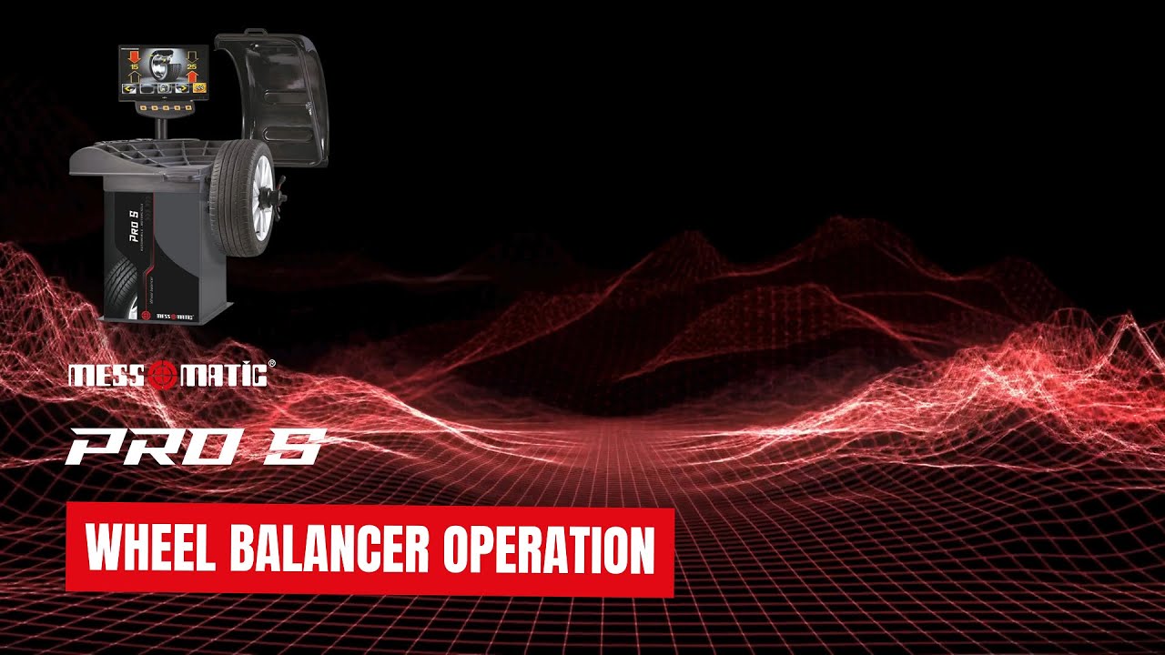NEW MESSMATIC PRO S WHEEL BALANCER OPERATIONS