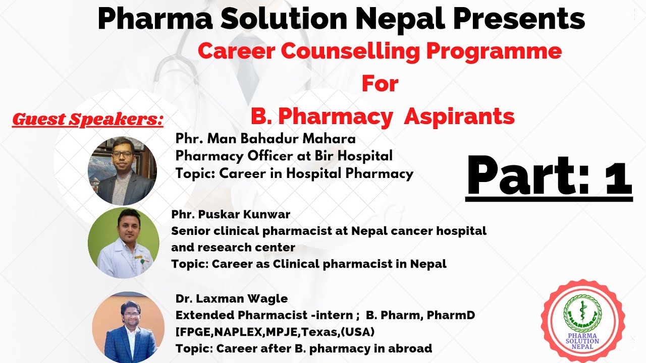 CAREER COUNSELLING||  B.PHARMA ASPIRANTS|| PART:1