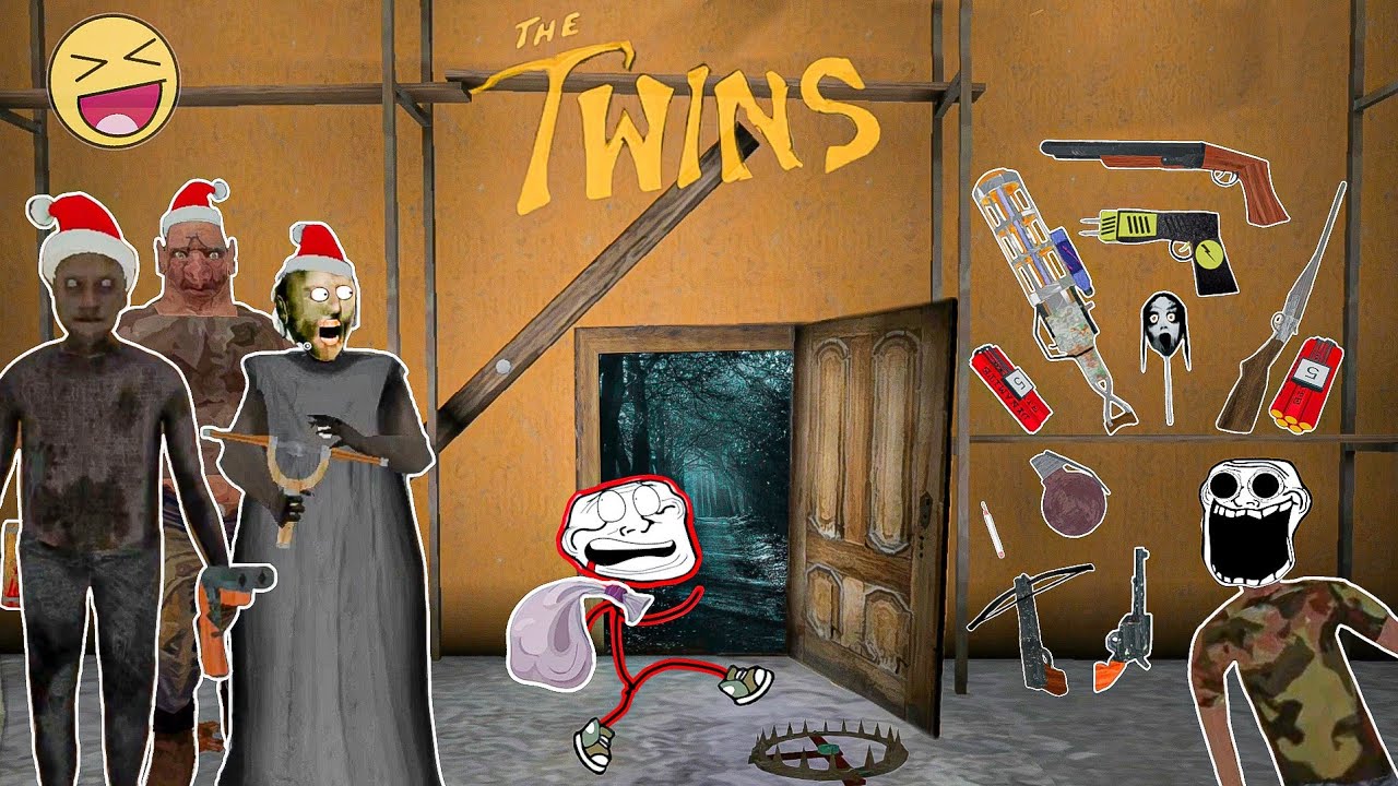 चोरो के घर चोरी 😂 Part 2 || The Twins Remake Door Escape With All Weapons.