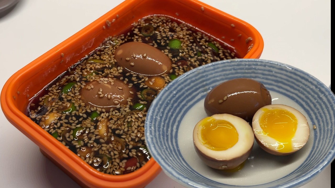 韩式溏心蛋 别再只用酱油水了 加一样东西好吃多了【田园时光美食】