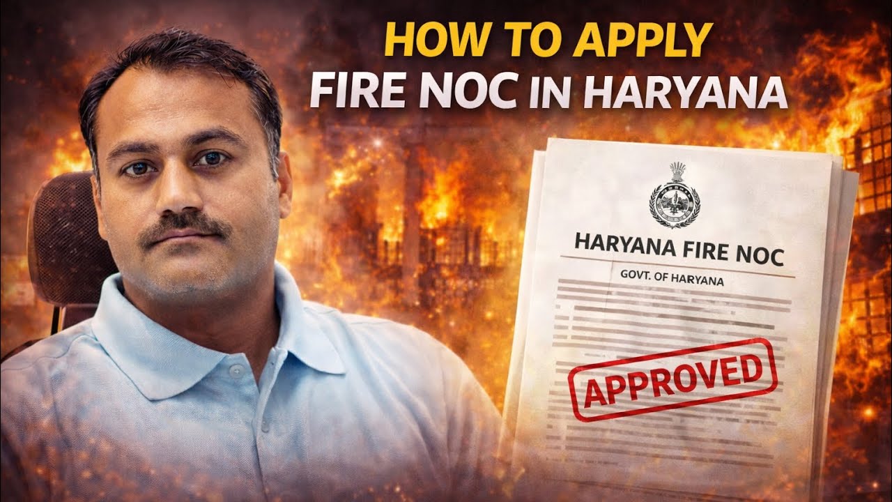 How to Apply the Fire noc in Haryana | Saral se fire NOC kaise apply kare | New link of fire NOC