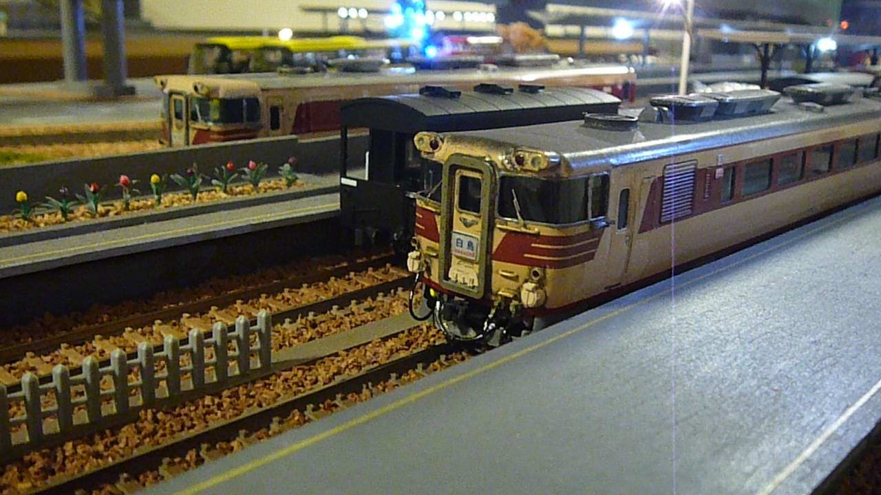 HOゲージ　昭和45年のキハ80(キハ82)系特急〘白鳥〙 鉄道開業１５０年記念 名列車追跡‼