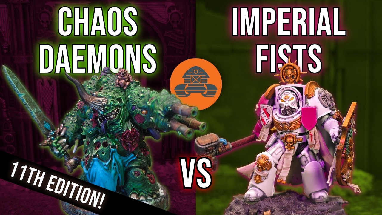 NEW 11th Edition Battle Report -  Imperial Fists vs Chaos Daemons