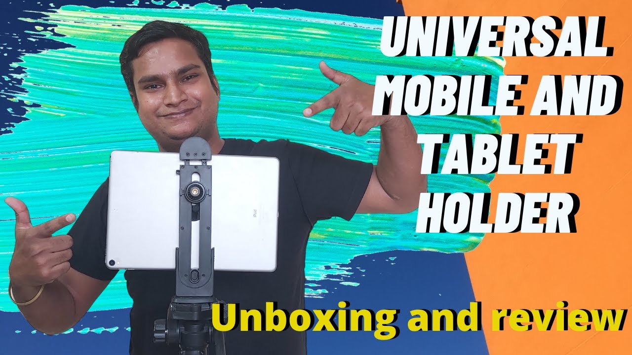 unboxing of Ulanzi 2 in 1 Pad Tablet Tripod Mount Adapter  Flexible Adjustable Clamp Tablet holder
