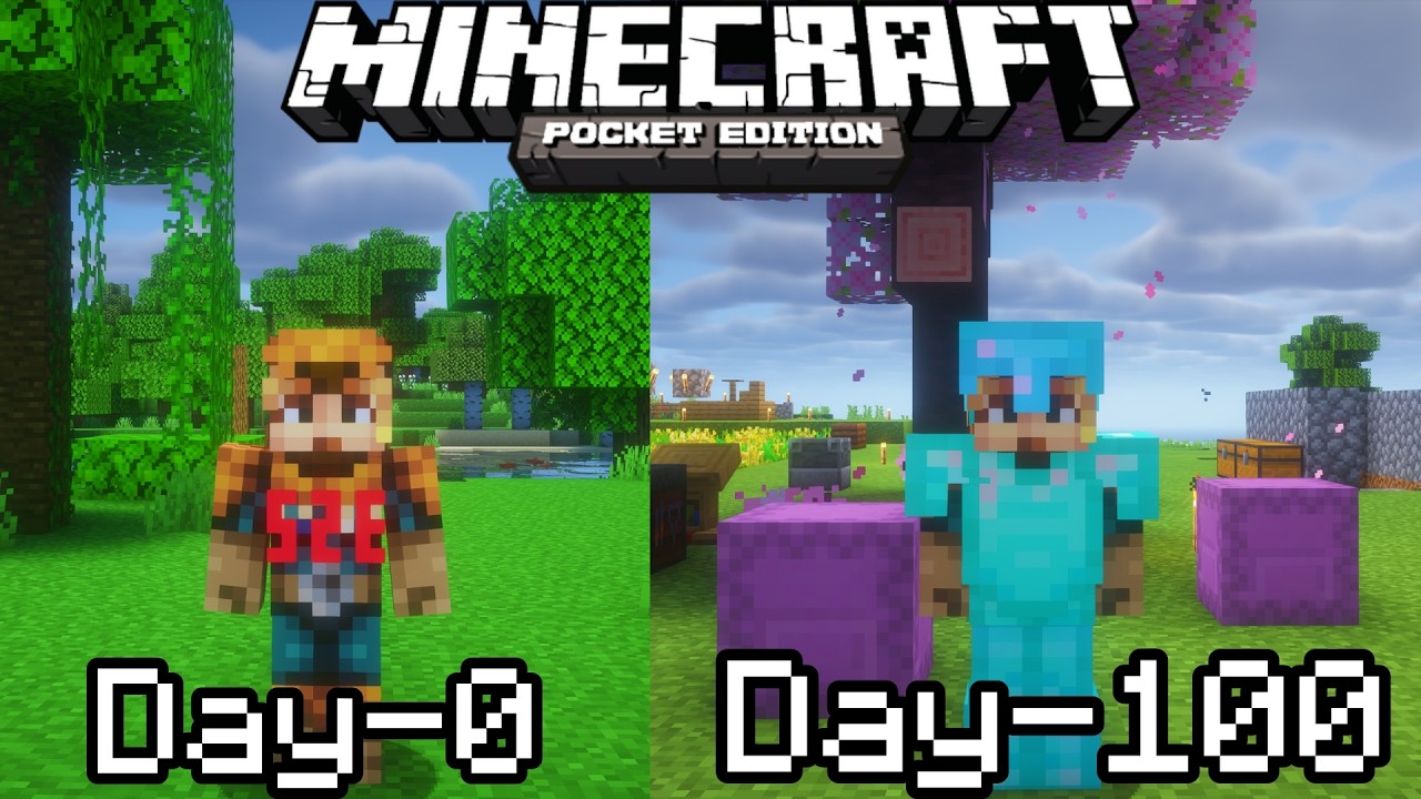 I Survived 100 Days in Minecraft Pocket Edition தமிழ்