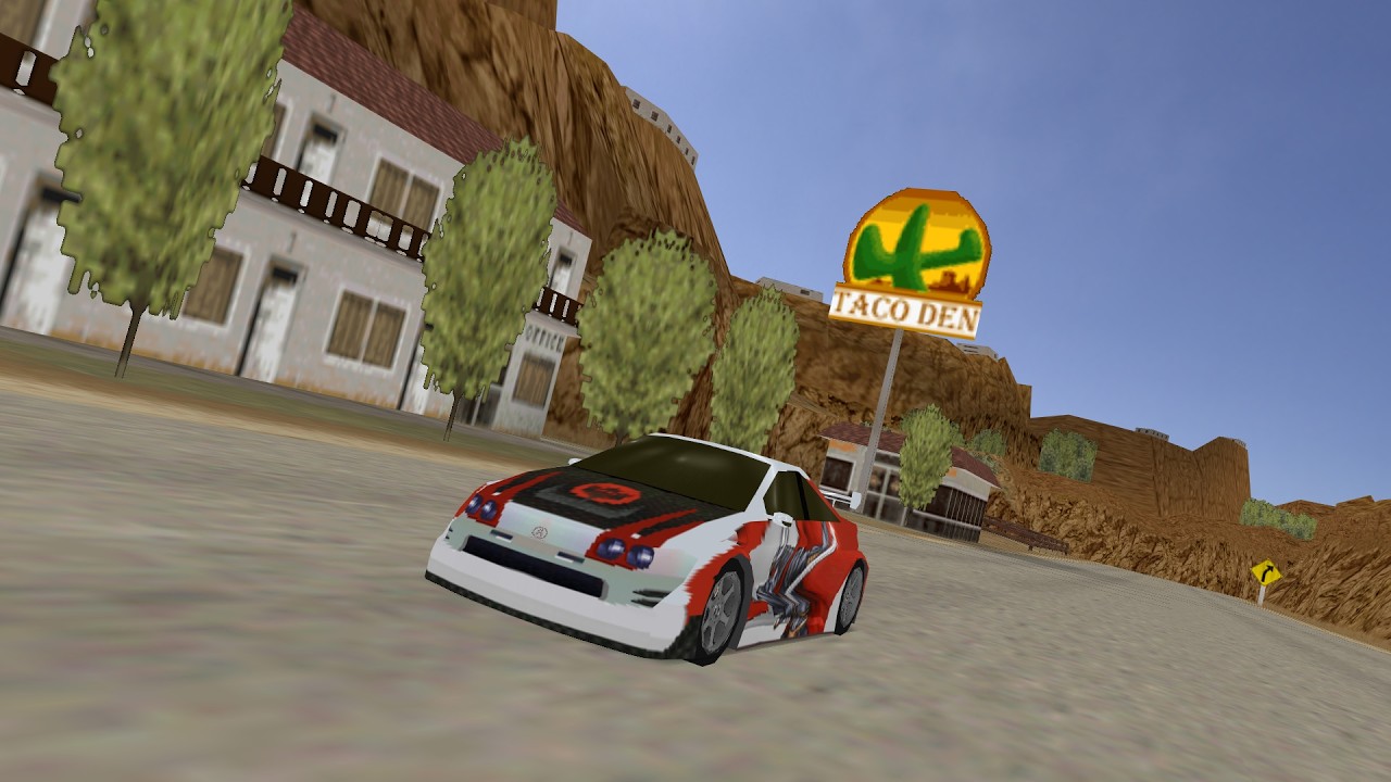 NFS III – Redrock Ridge by Xtreme. Length 2000m. 2 Laps. 12 cars. Car Acura Integra NFSUND.
