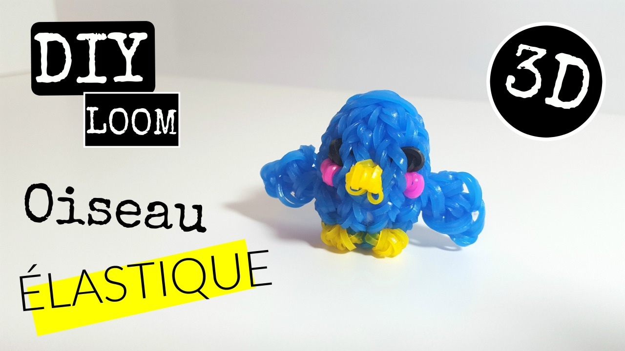 DIY OISEAU 3D AVEC DES ELASTIQUES SANS MACHINE / RAINBOW LOOM