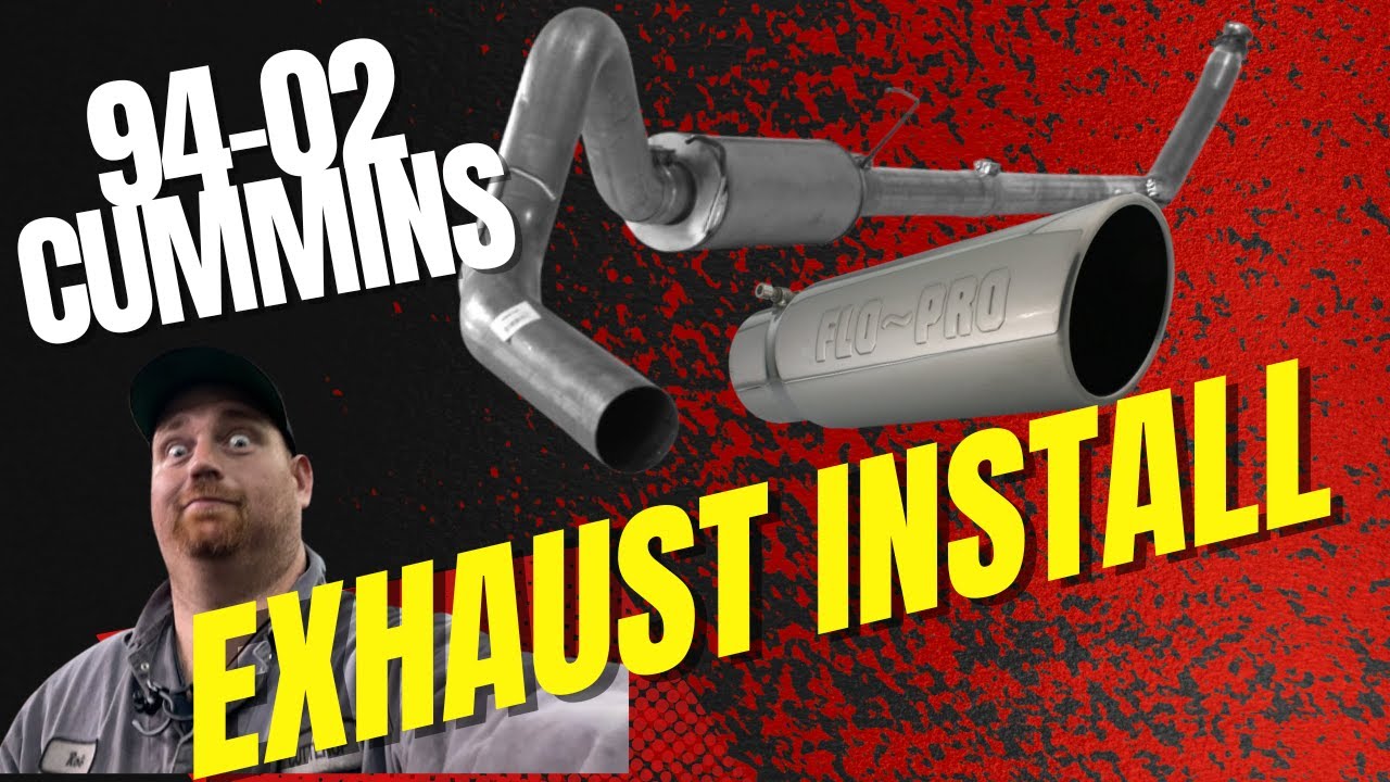 HOW TO  install 94-02 dodge Cummins exhaust